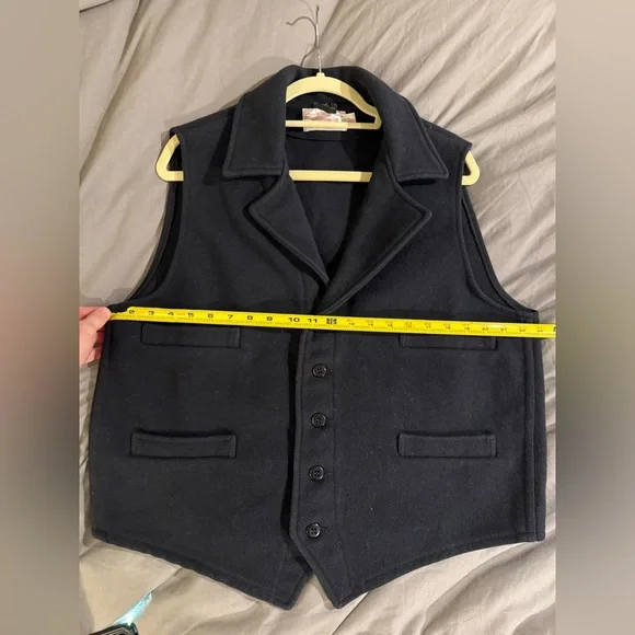 Vintage Filson Mackinaw Wool Western Vest (xl, dark blue) - Picture 8 of 13